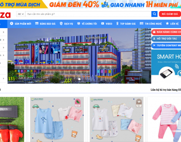 Website thương mại điện tử Hùng Vương Plaza